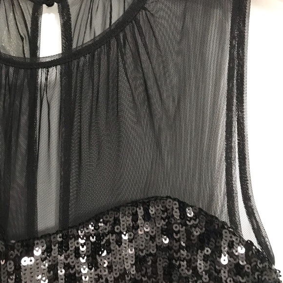 bebe Black and Gold Sequin Mesh Mini Party Dress | XS | Great condition - Picture 3 of 5